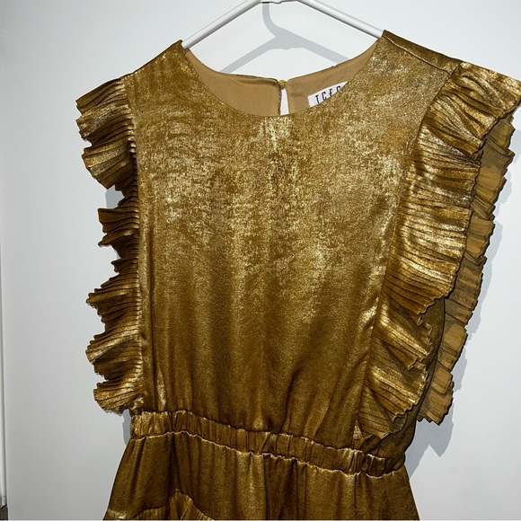 TCEC Gold Mini Dress - Picture 2 of 7